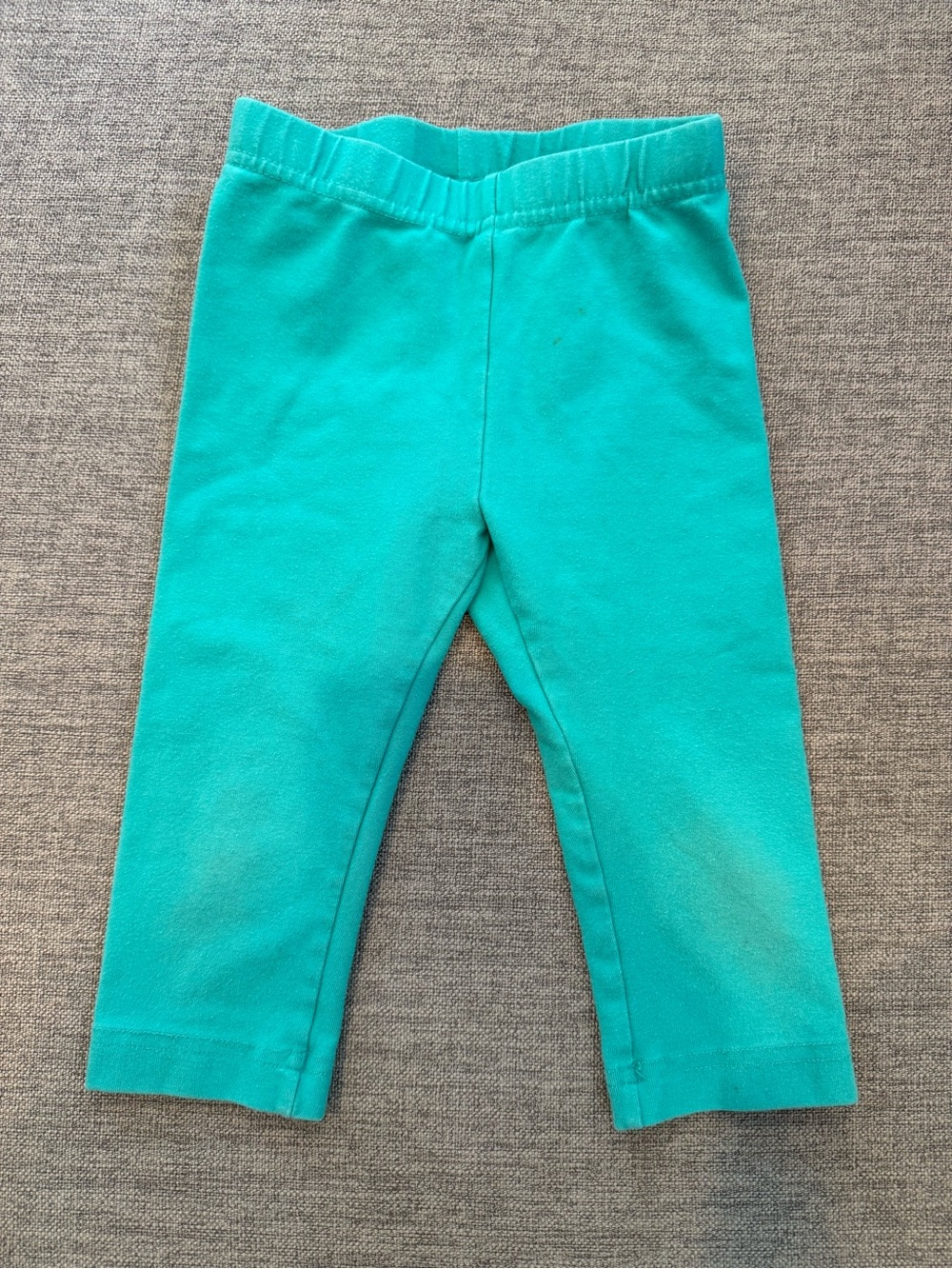 Hanna Andersson Teal Stretch Capri Leggings Girls size 4 EU 100